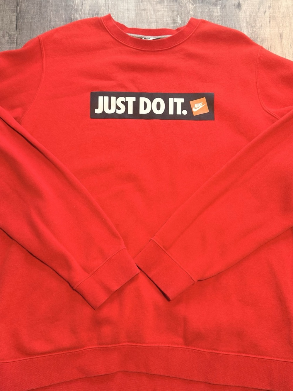 Nike Just Do It Crewneck Pullover Sweatshirt Size XL